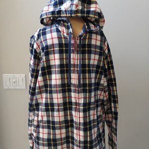 LL Bean Relaxed Fit large mans hoodie flannel